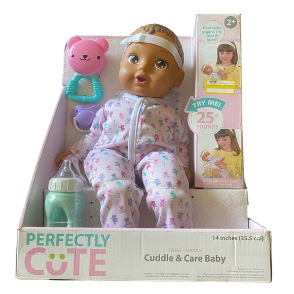 NWT-PERFECTLY CUTE-CUDDLE & CARE BABY DOLL-GIGGLES, CRY, TOOTS AND MORE-AGES 2+ - Picture 4 of 8
